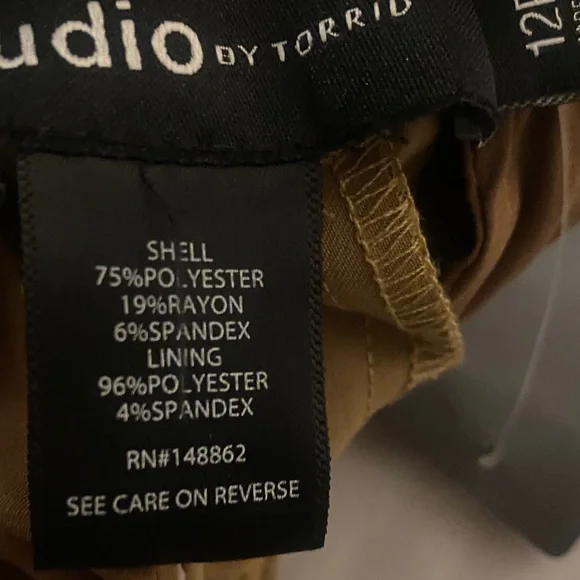 Torrid Tan Women's Chinos - Picture 3 of 3